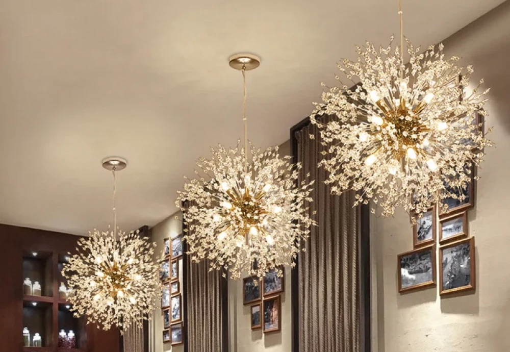 glass globe chandeliers